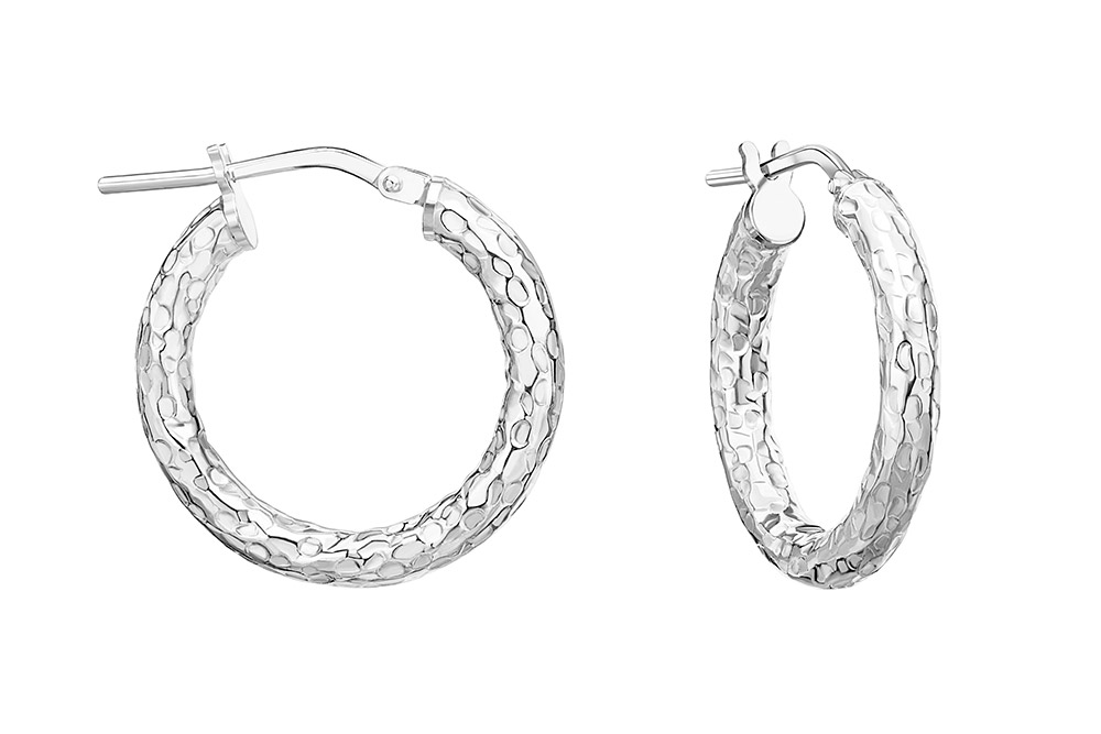Silver 925 hoop earring