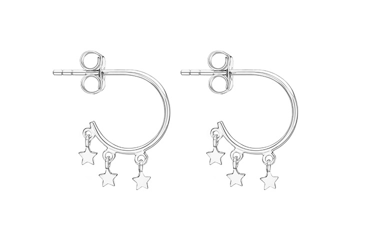 Silver 925 earring star