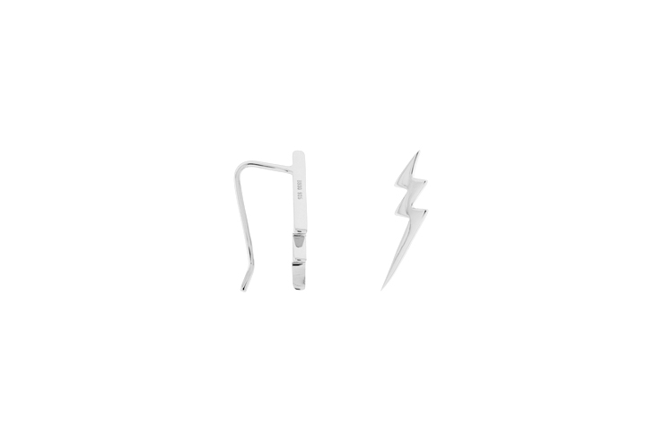 [1240000000PL] Pendiente plata 925  trepador rayo  (Plata)