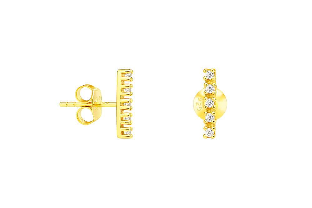 Silver 925 riviere earring