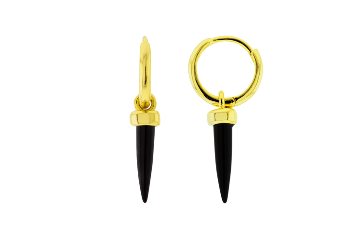 Pendiente plata 925 lapiz piedras semipreciosas 