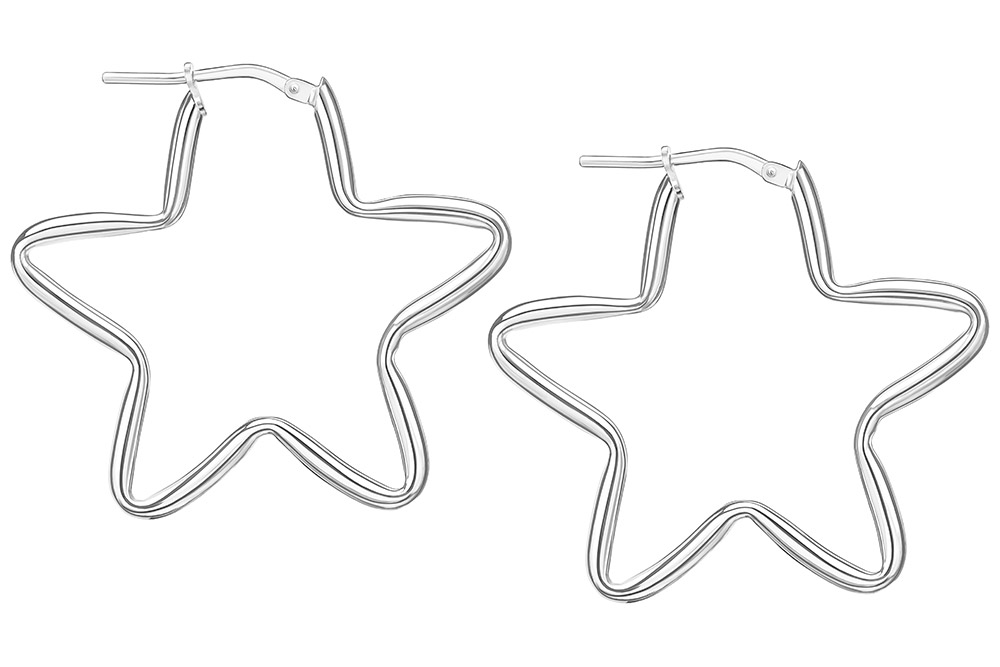 Silver 925 hoop earring