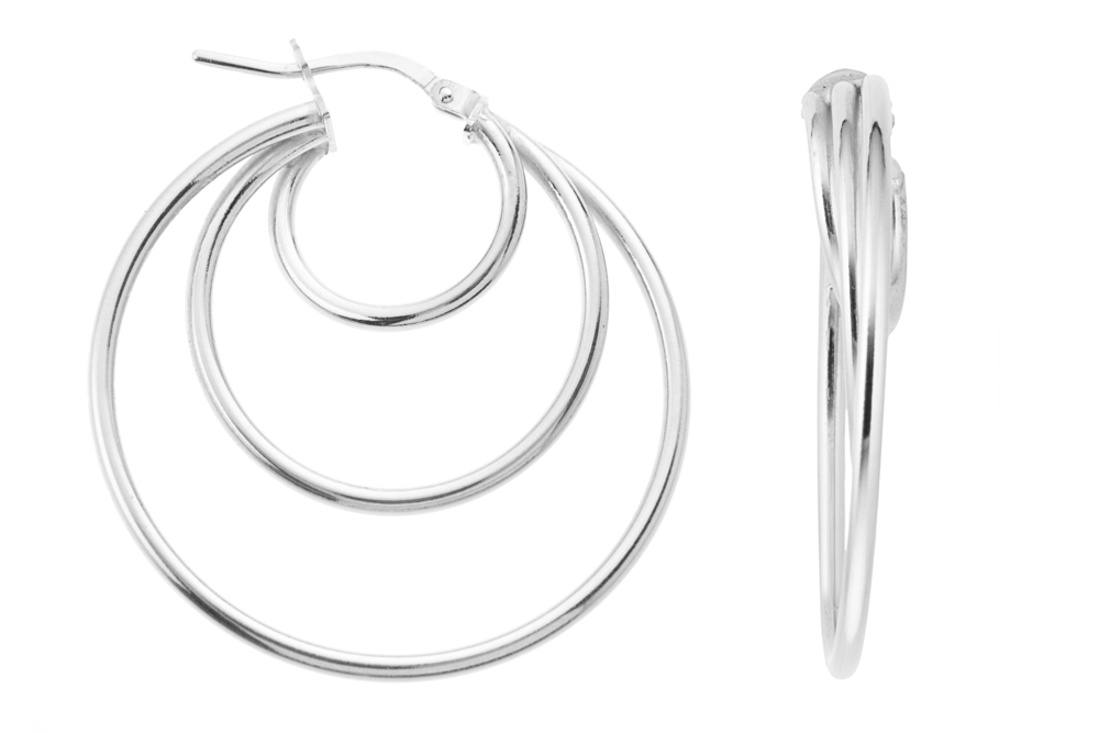 Silver 925 hoop earring
