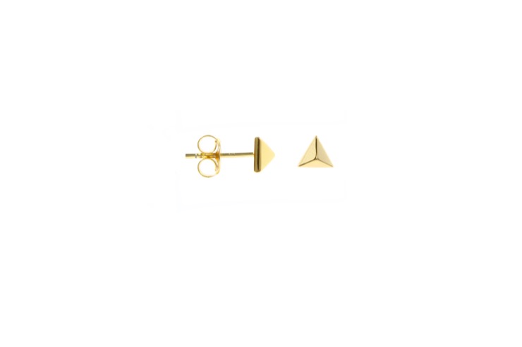 Silver 925 mini pyramid earring
