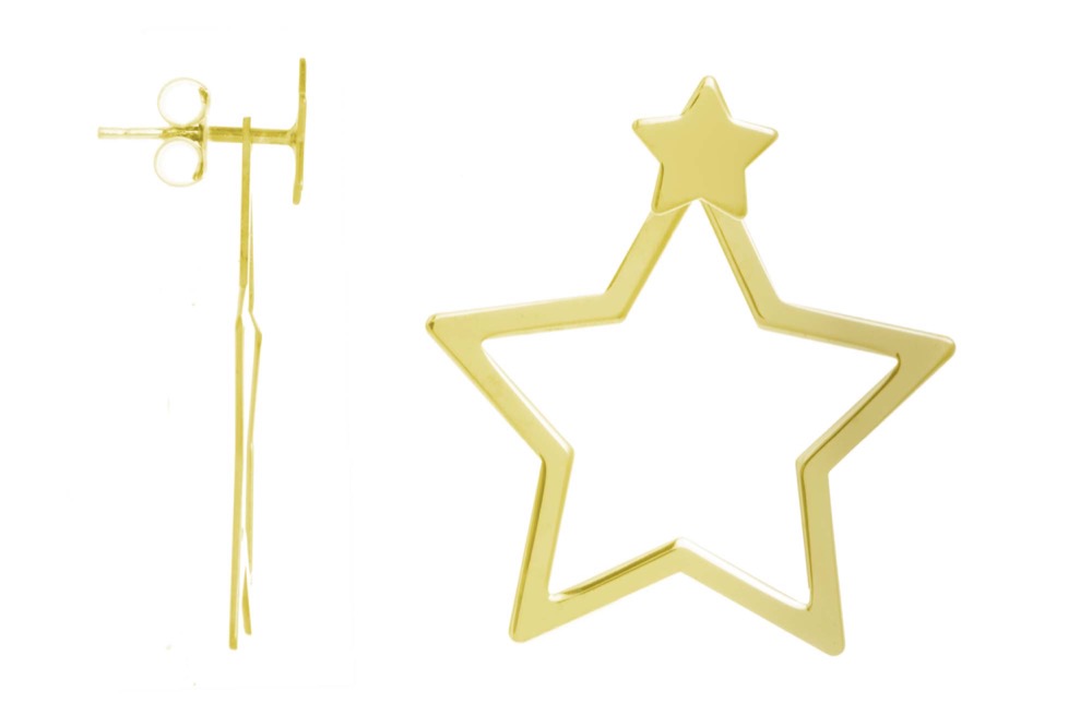 Silver 925 star earring