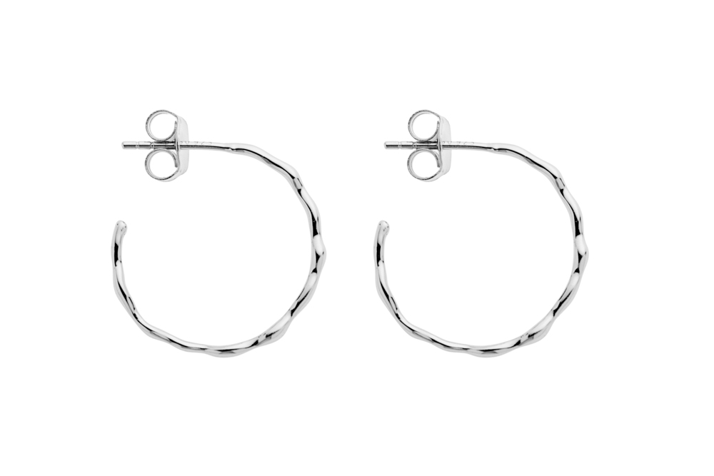 Pendiente plata 925 aro presión 