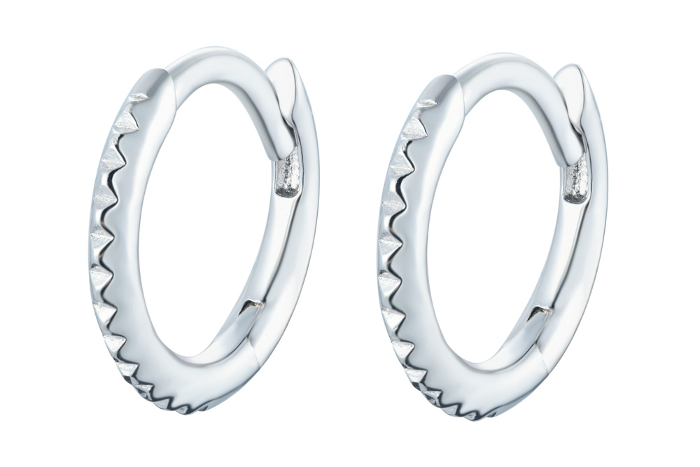 Earring hoop silver 925