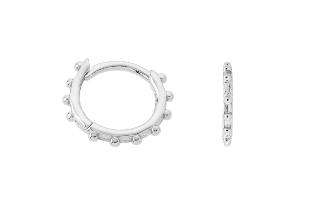 Earring hoop silver 925