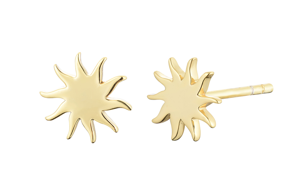 Silver 925 sun earring