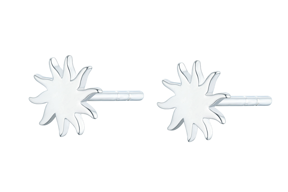 Silver 925 sun earring