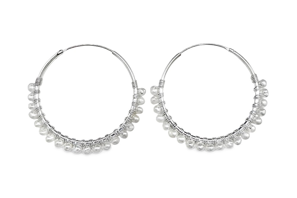 Silver 925 hoop earring