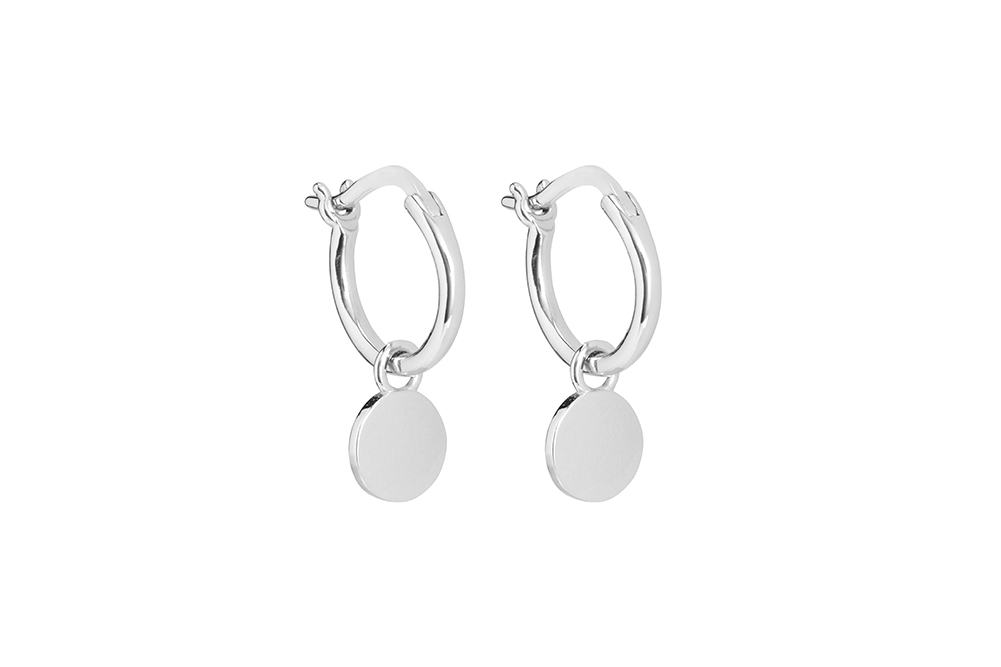 Earring hoop silver 925