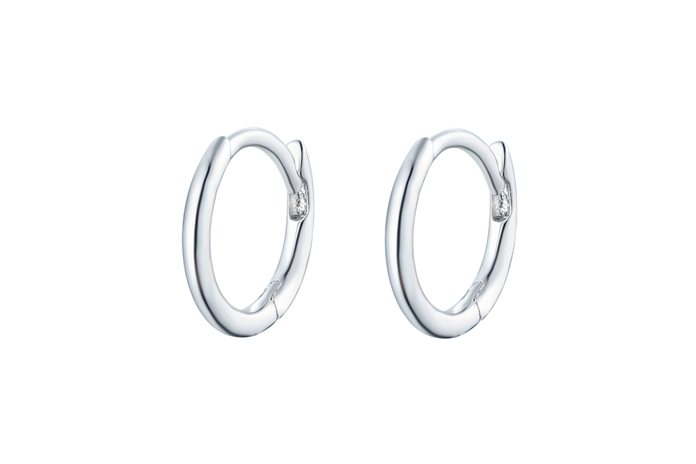 Earring hoop silver 925