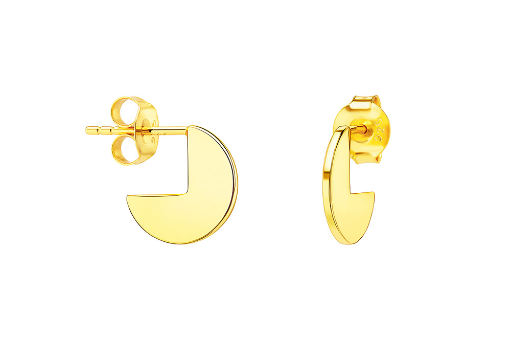 Pendiente plata 925 pacman