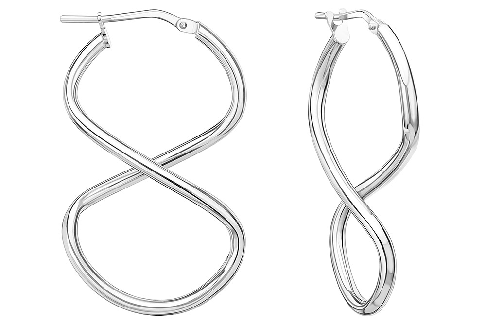 Silver 925 hoop earring