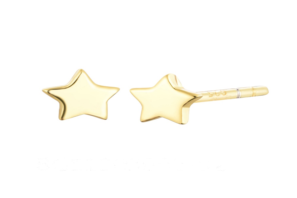[1344300000DO] Silver 925 star earring (Gold plated)
