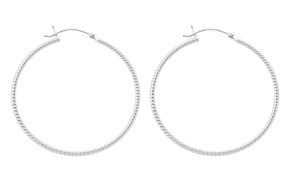 Silver 925 hoop earring