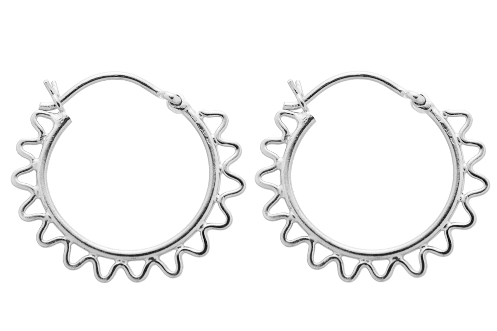 Silver 925 hoop earring