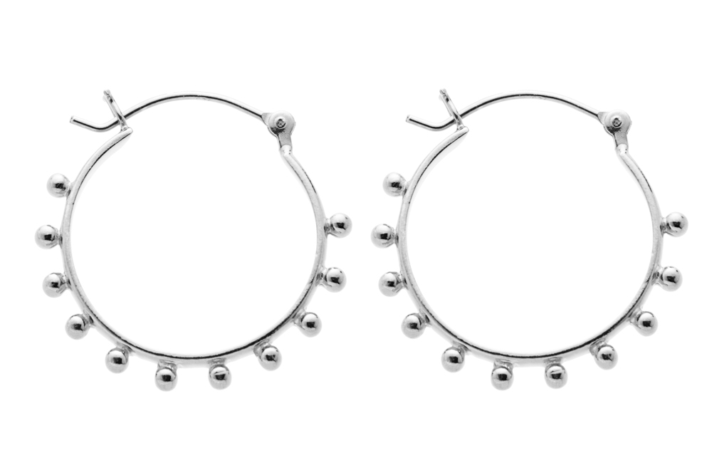 Silver 925 hoop earring