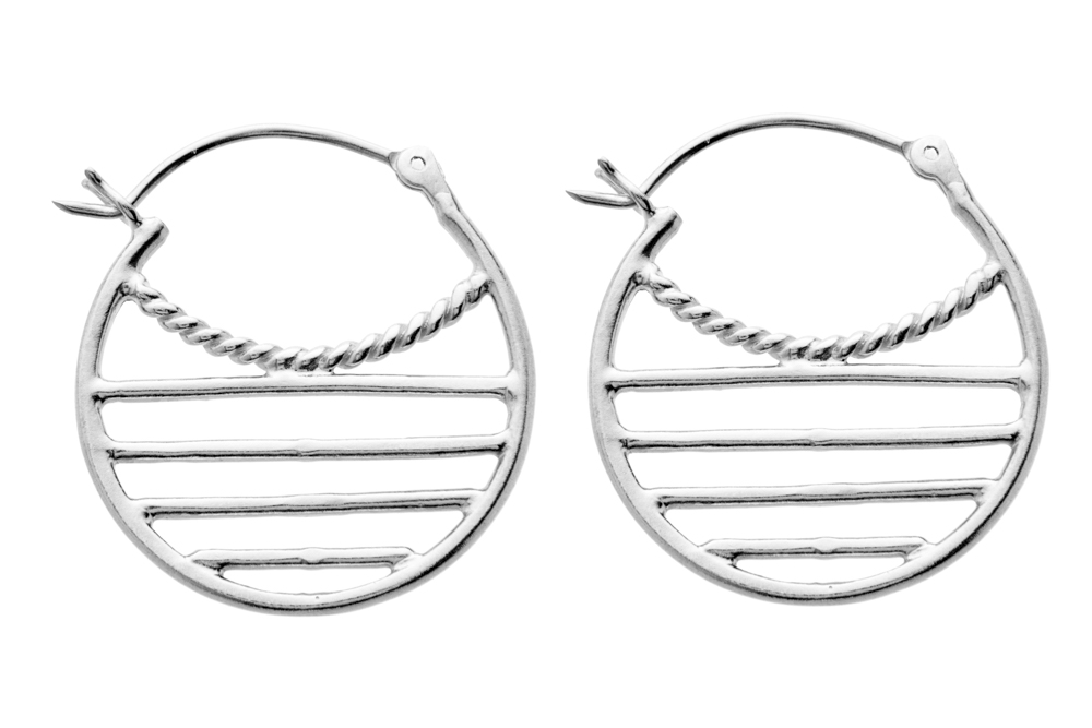 Silver 925 hoop earring