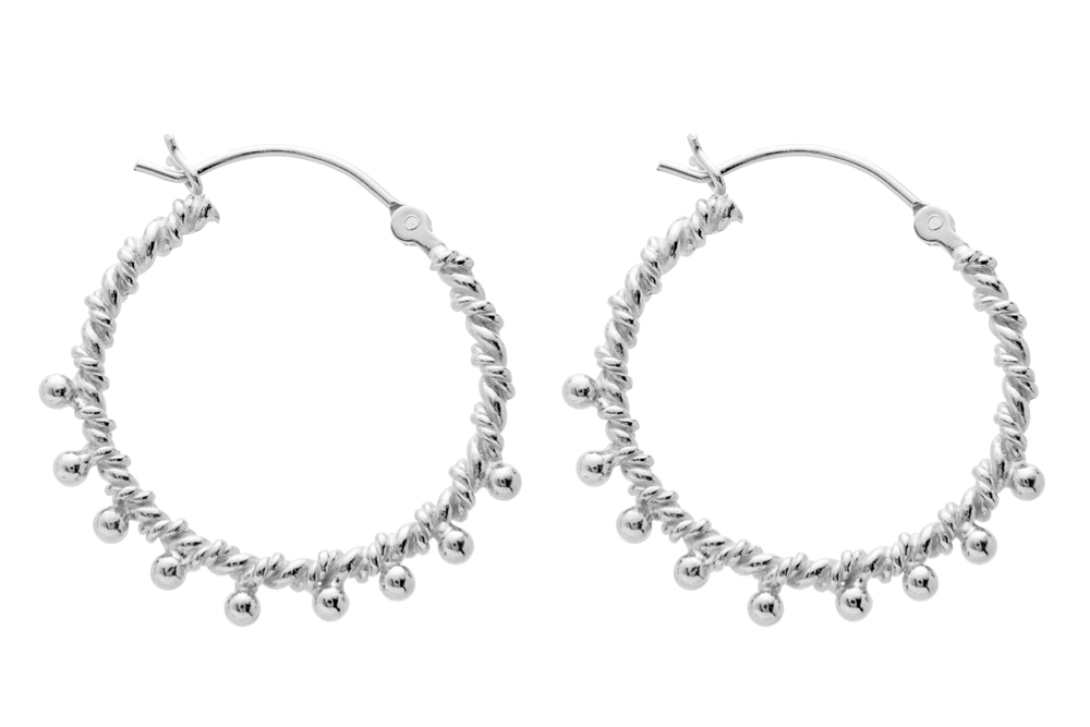 Silver 925 hoop earring