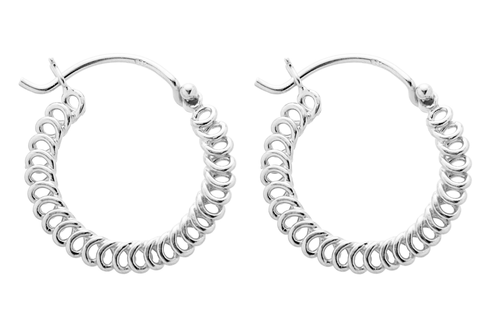 Silver 925 hoop earring