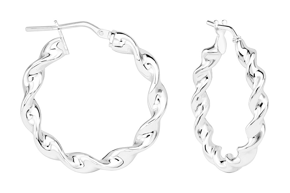 Silver 925 hoop earring