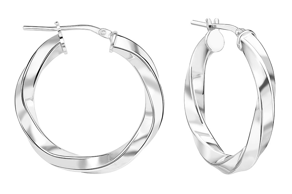 Silver 925 hoop earring