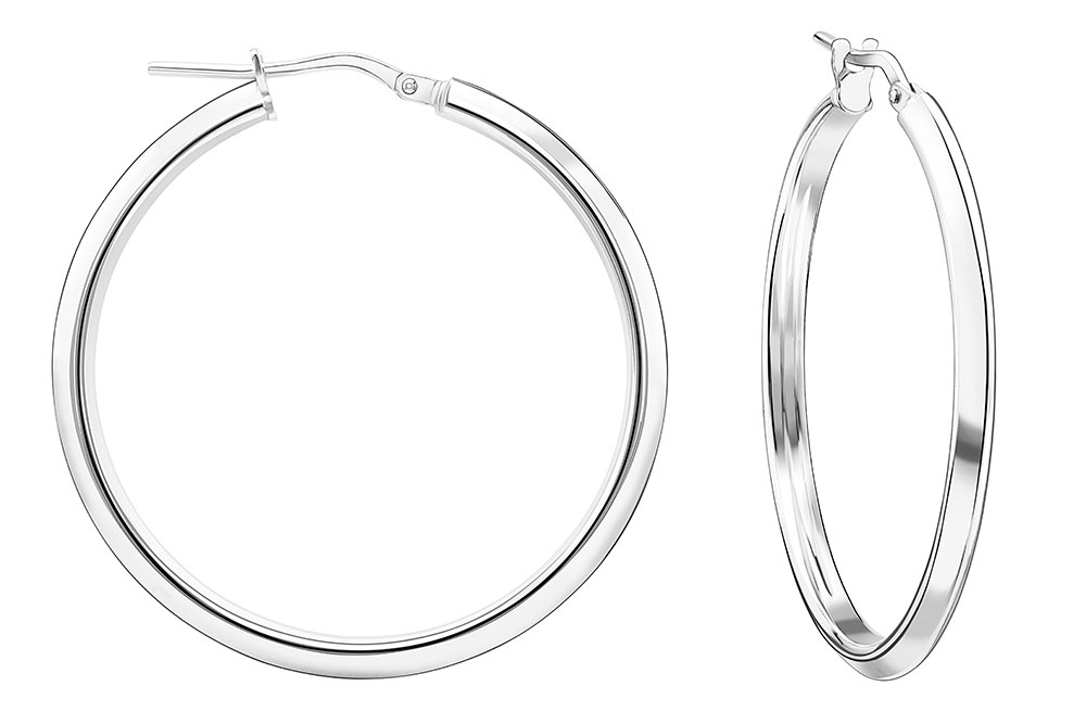 Silver 925 hoop earring