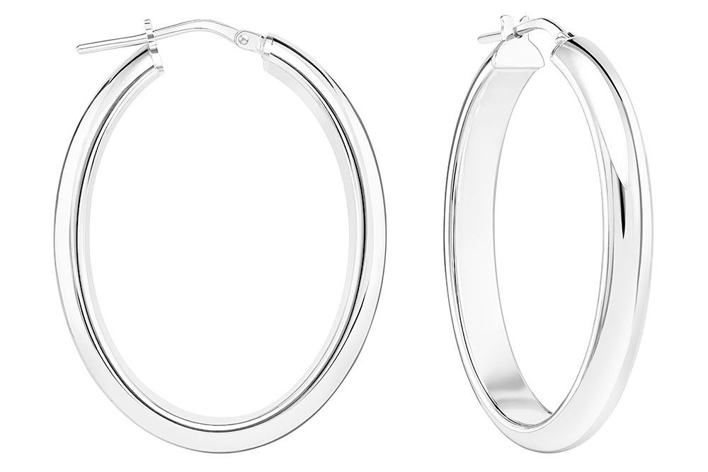 Silver 925 hoop earring