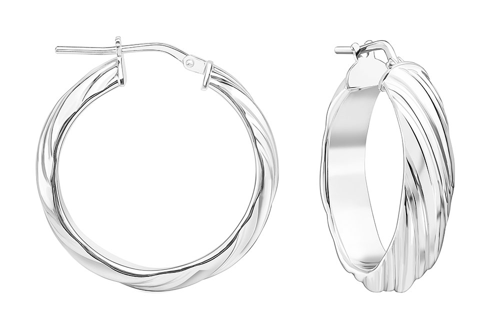 Silver 925 hoop earring