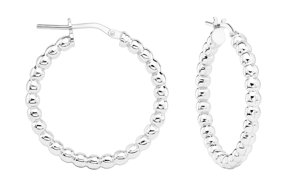 Silver 925 hoop earring