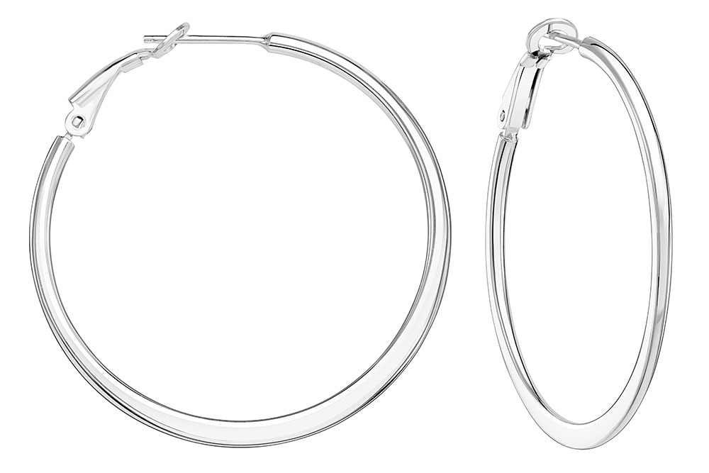 Silver 925 hoop earring