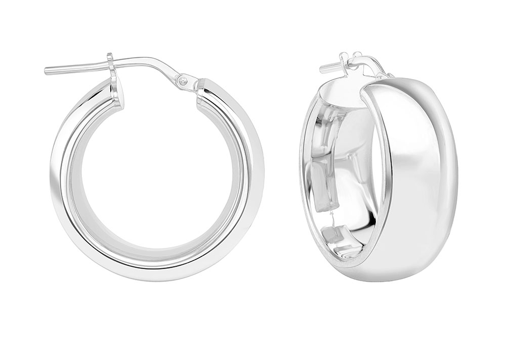 Silver 925 hoop earring