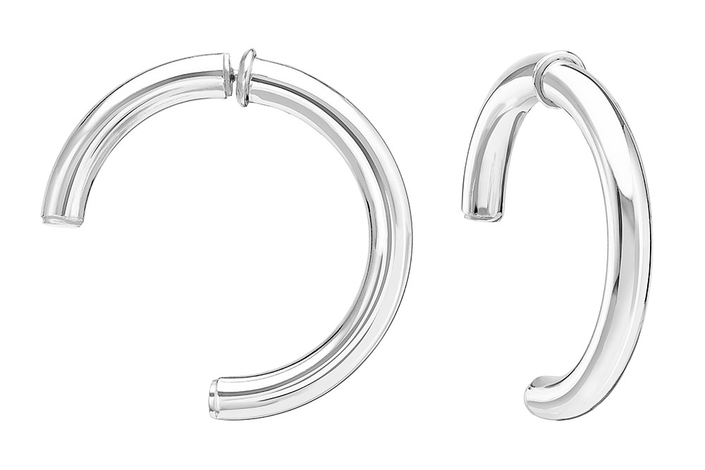 Silver 925 hoop earring