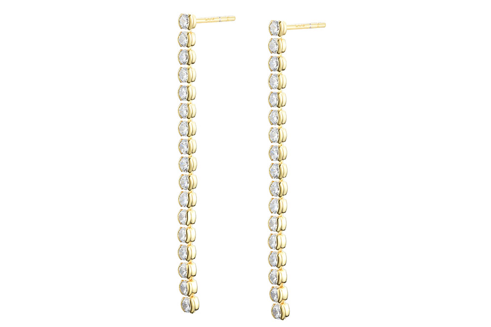 Pendiente plata 925 17 zirconitas presion