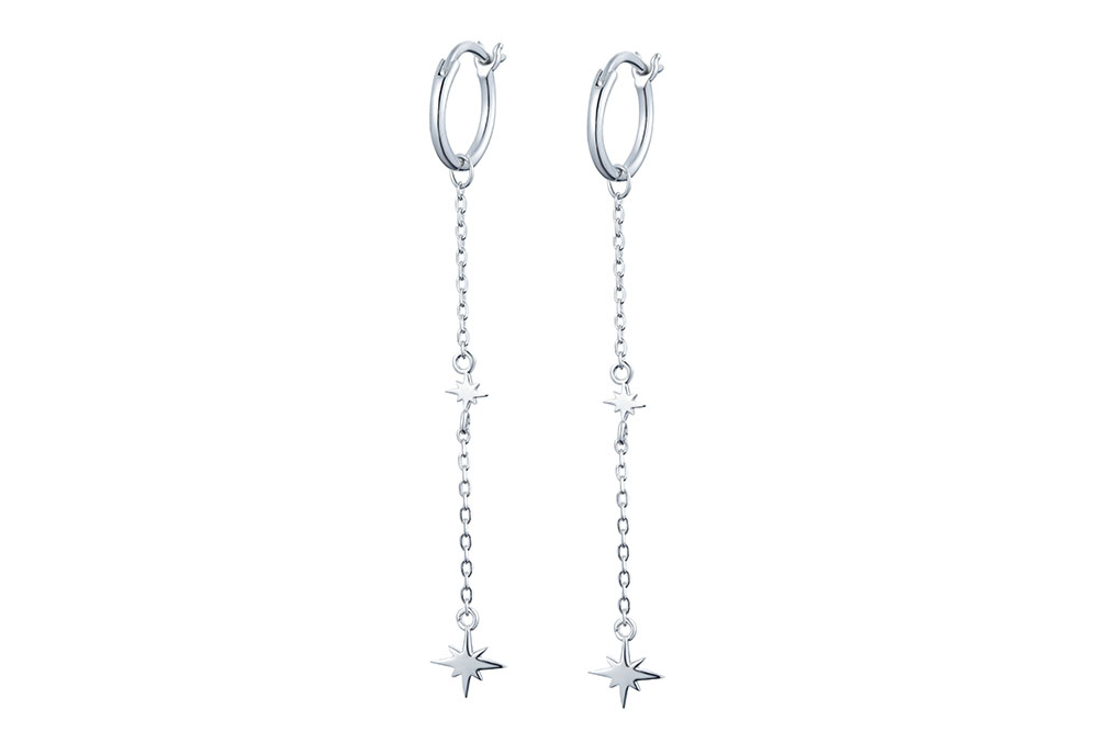Silver 925 hoop earring