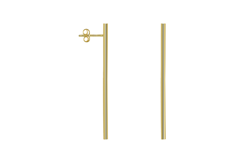 Pendiente plata 925 barra tubo redondo presión