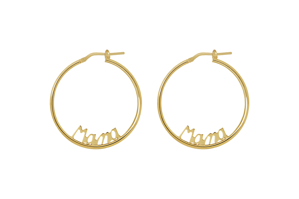 Sterling silver hoop earring