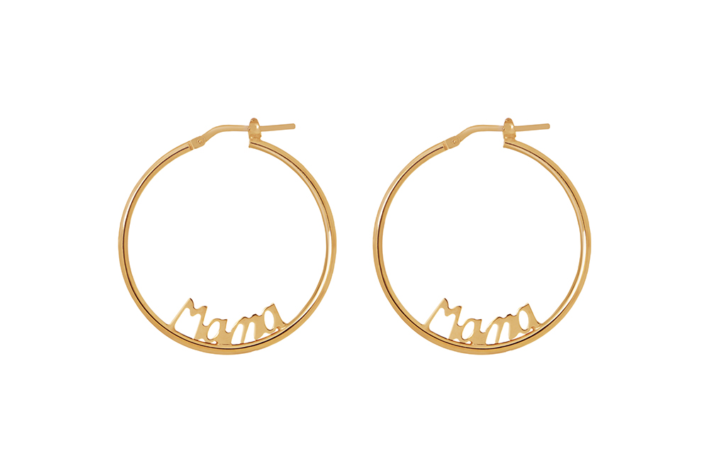 Sterling silver hoop earring