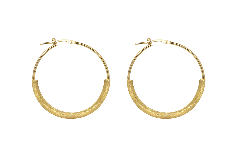 Sterling silver hoop earrings
