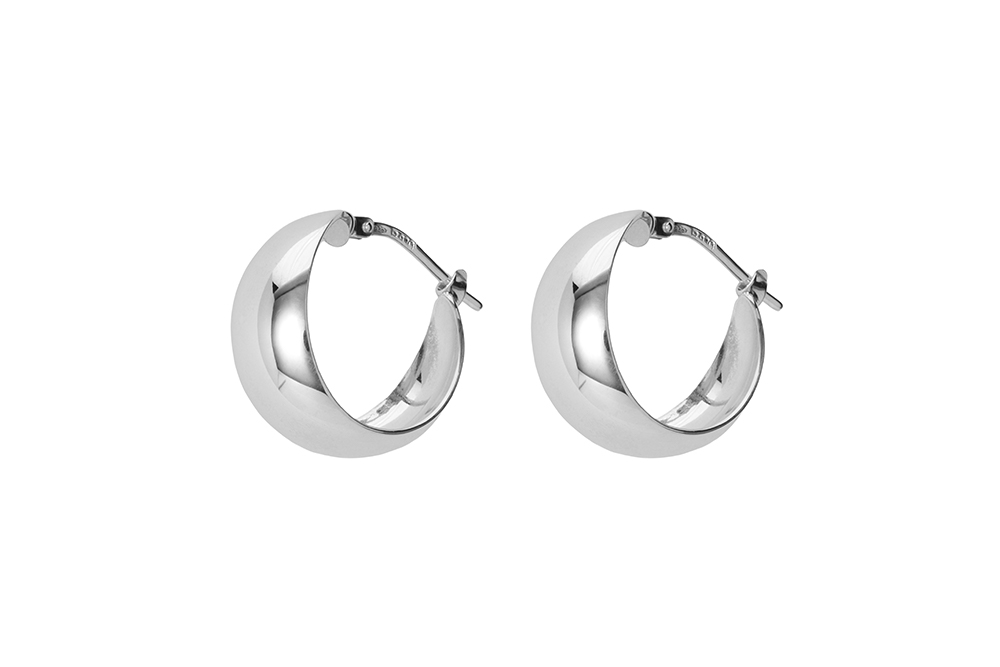 Sterling silver hoop earrings