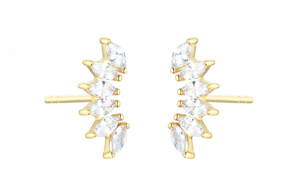 Sterling silver earring with cz