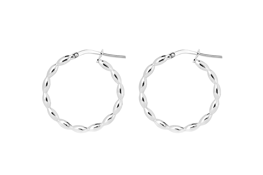 Sterling silver hoop earrings