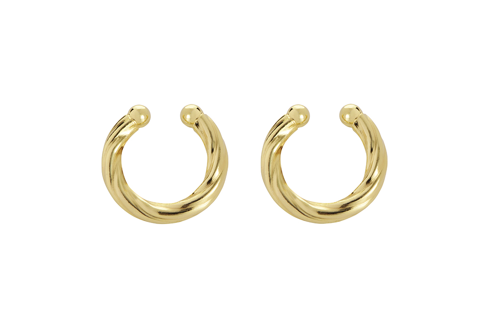 Sterling silver ear-cuff earring
