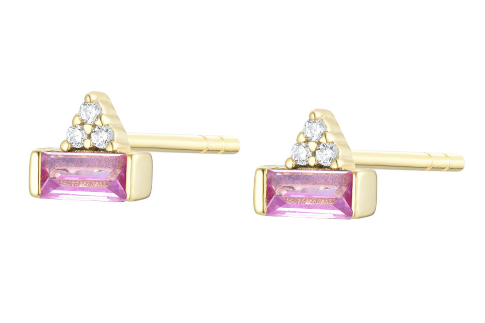 Sterling silver zirconia earring