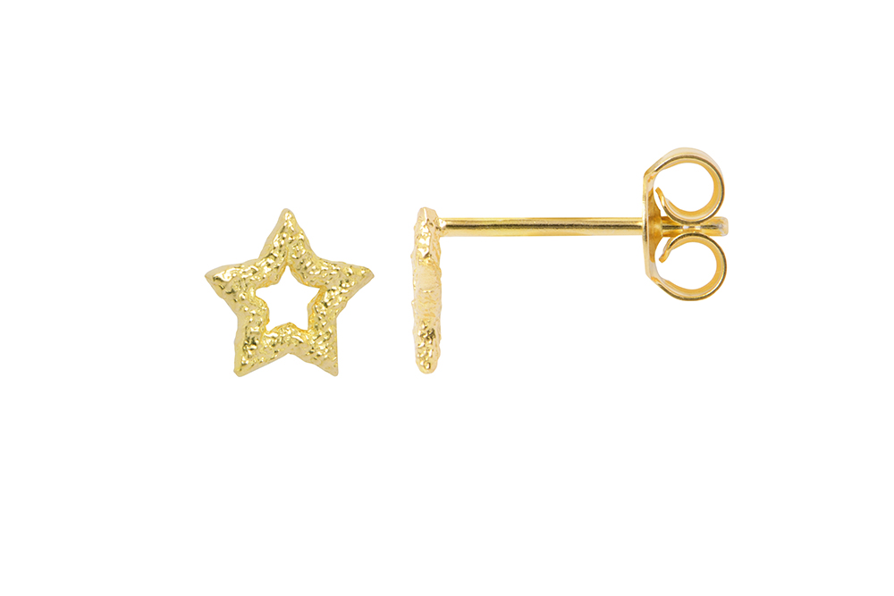 Sterling silver star earring
