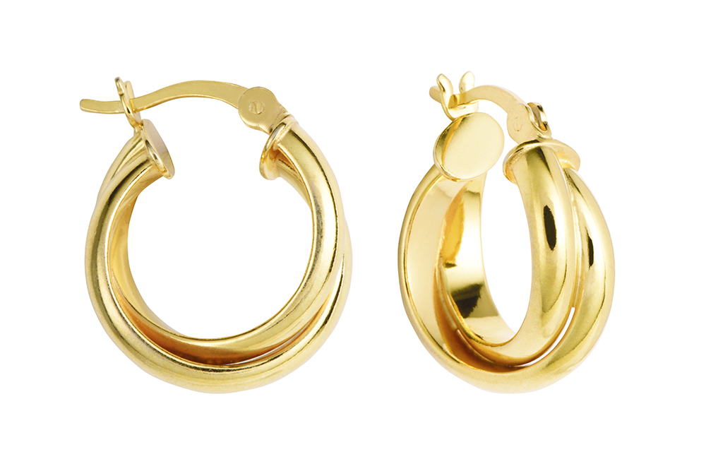 Aro plata 925 cruzado