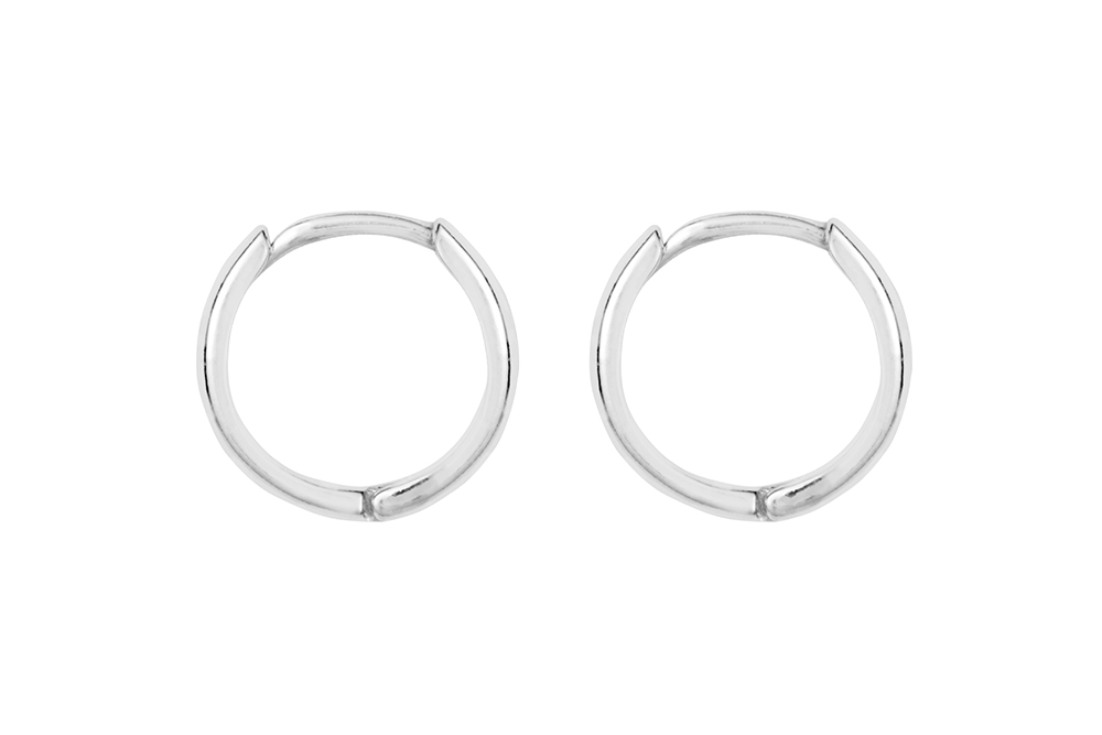Sterling silver earring hoop
