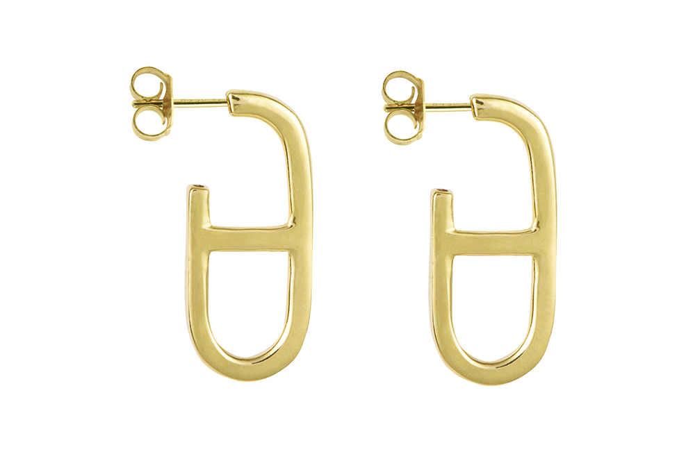 Pendiente plata 925 tubo cuadrado 2mm